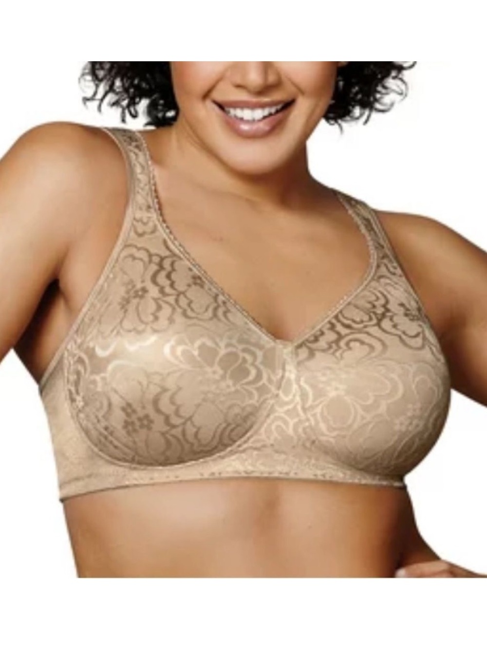 Playtex 18 Hour Ultimate Lift & Support Wireless Bra Size 36C Nude 4745 Feminine